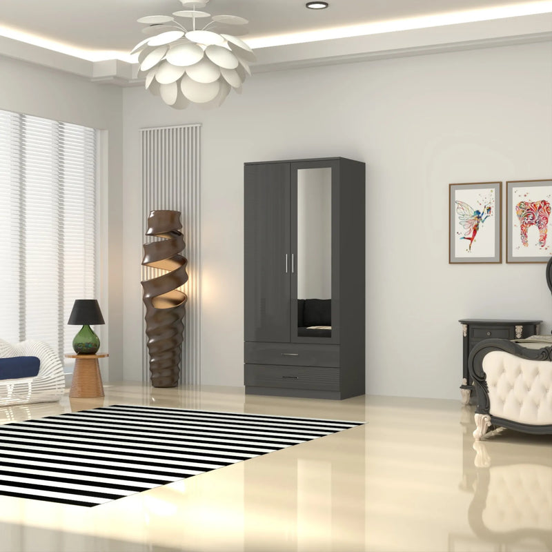 Verona Glossy Wardrobe