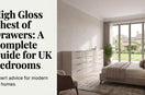 high gloss chest of drawers
