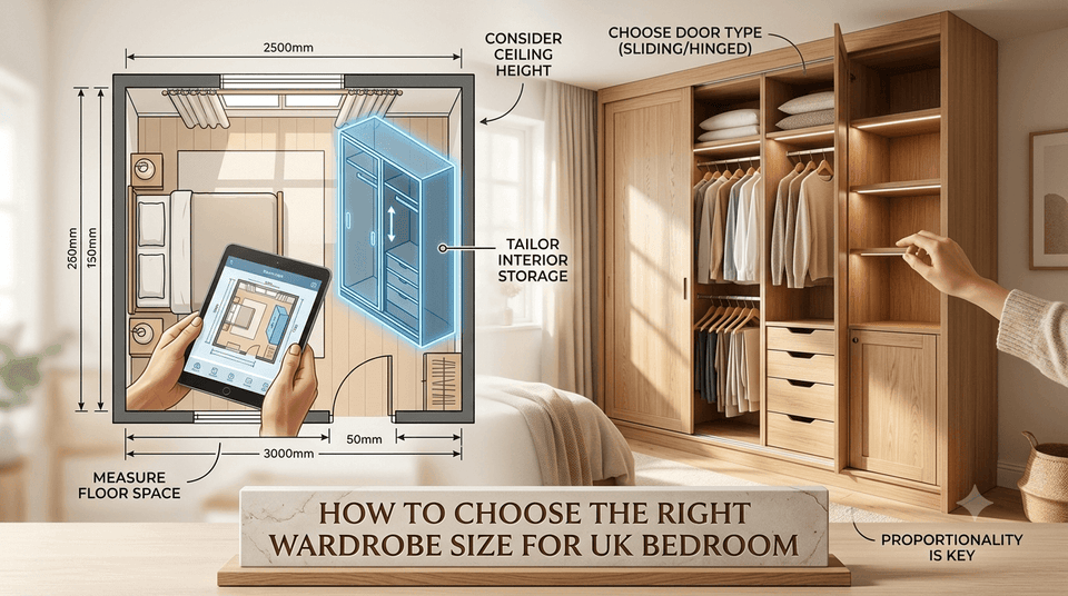 How to Choose the Right Wardrobe Size for UK Bedroom