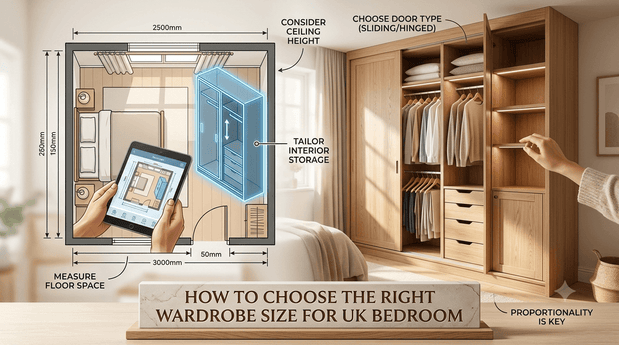How to Choose the Right Wardrobe Size for UK Bedroom
