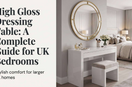 high gloss dressing table
