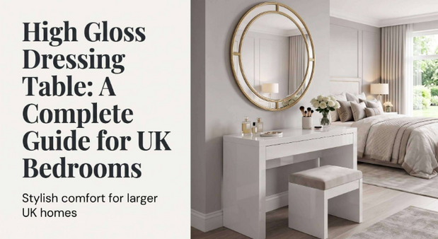 high gloss dressing table