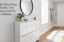 High Gloss Shoe Cabinets: The Luxury Look for UK Hallways