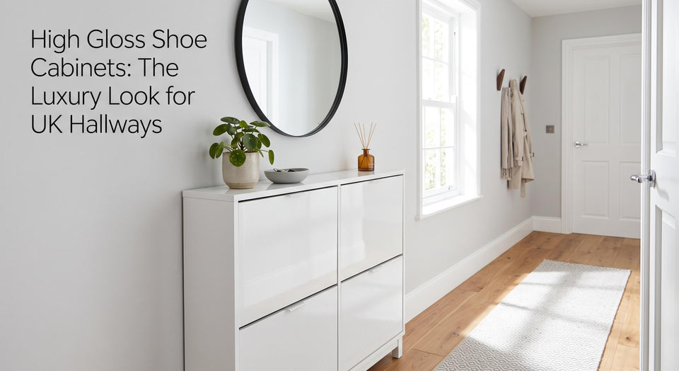 High Gloss Shoe Cabinets: The Luxury Look for UK Hallways