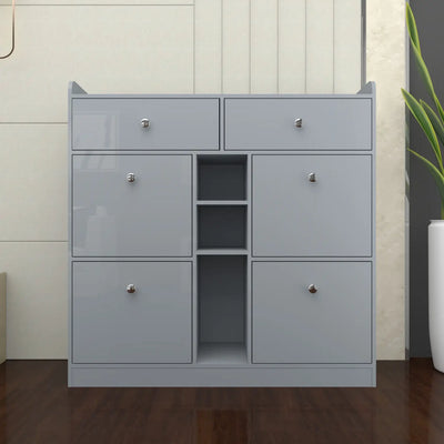 Grey Shoe Cabinet