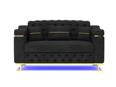 3+2 seater Black