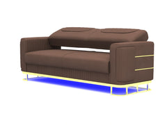 3+2 seater brown