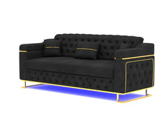 3 seater Black