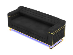 3 seater Black