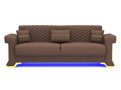 Brown 3+2 seater