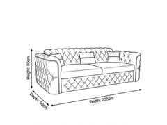 3 seater Cream