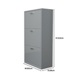 3 Tier Glossy Shoe Cabinet