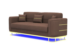 3 seater brown