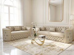 3+2 seater Cream