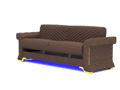 Brown 3+2 seater