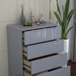 4 Tier High Gloss Chest of Drawers