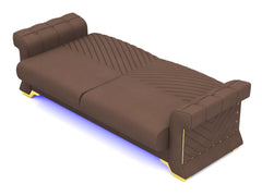 Brown 3+2 seater