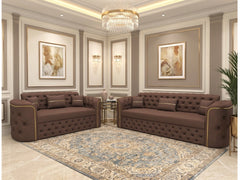 3+2 seater Brown
