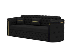 3 seater Black