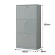 3 Tier Glossy Shoe Cabinet