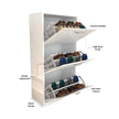 3 Tier Glossy Shoe Cabinet