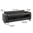Modern Plush Velvet Sofa Set .