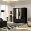 4 Doors with Drawers High Gloss Wardrobe