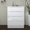 4 Tier High Gloss Chest of Drawers