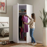 Verona 1 Door Corner Wardrobe