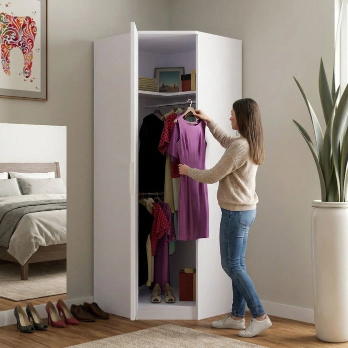 Verona | 1 door Corner | White