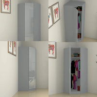 Verona 1 Door Corner Wardrobe