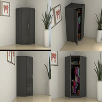 Verona 1 Door Corner Wardrobe