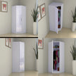 Verona | 1 door Corner | White