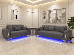 3+2 seater gray
