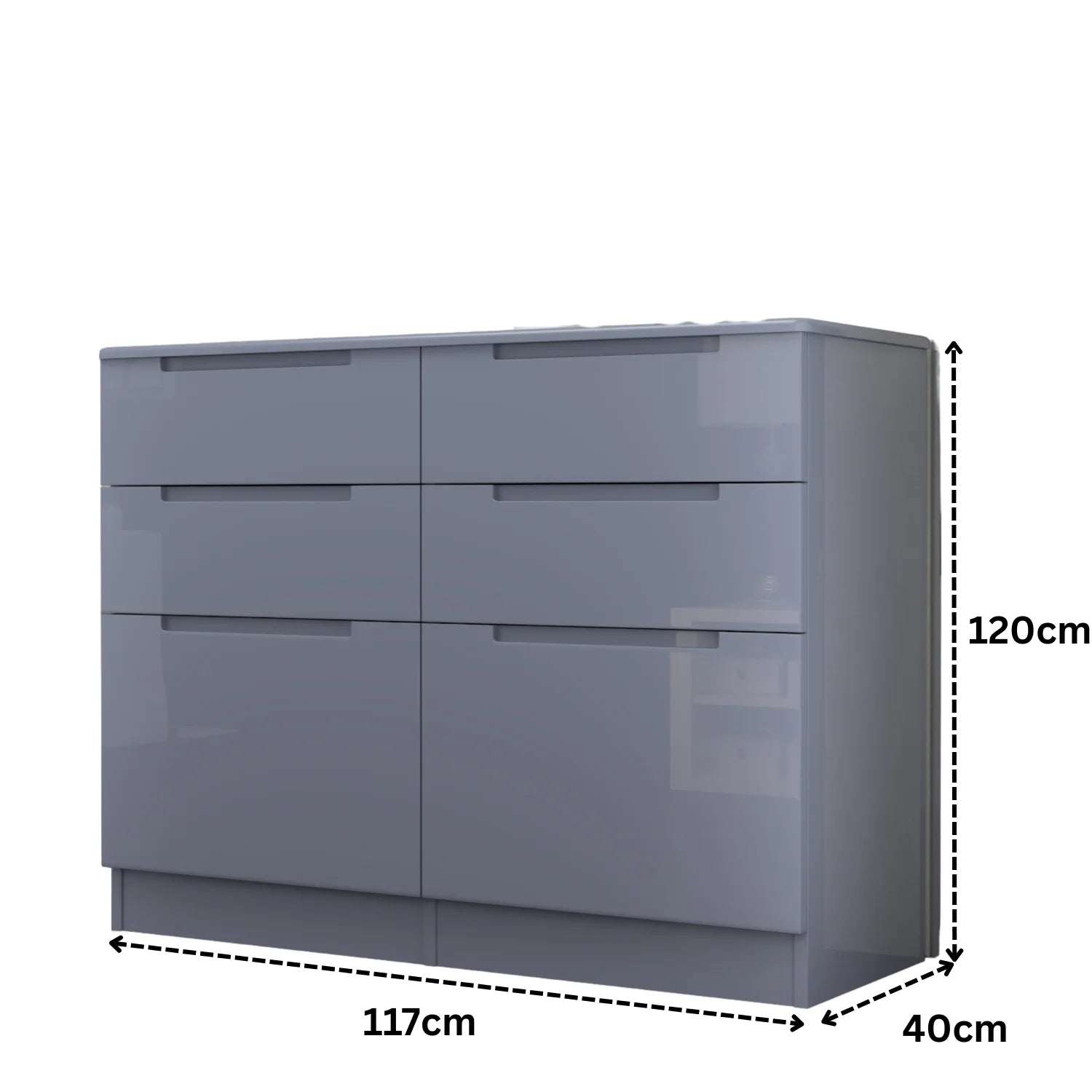 URBAN FURNISHING Modern 3+3 Chester Drawer