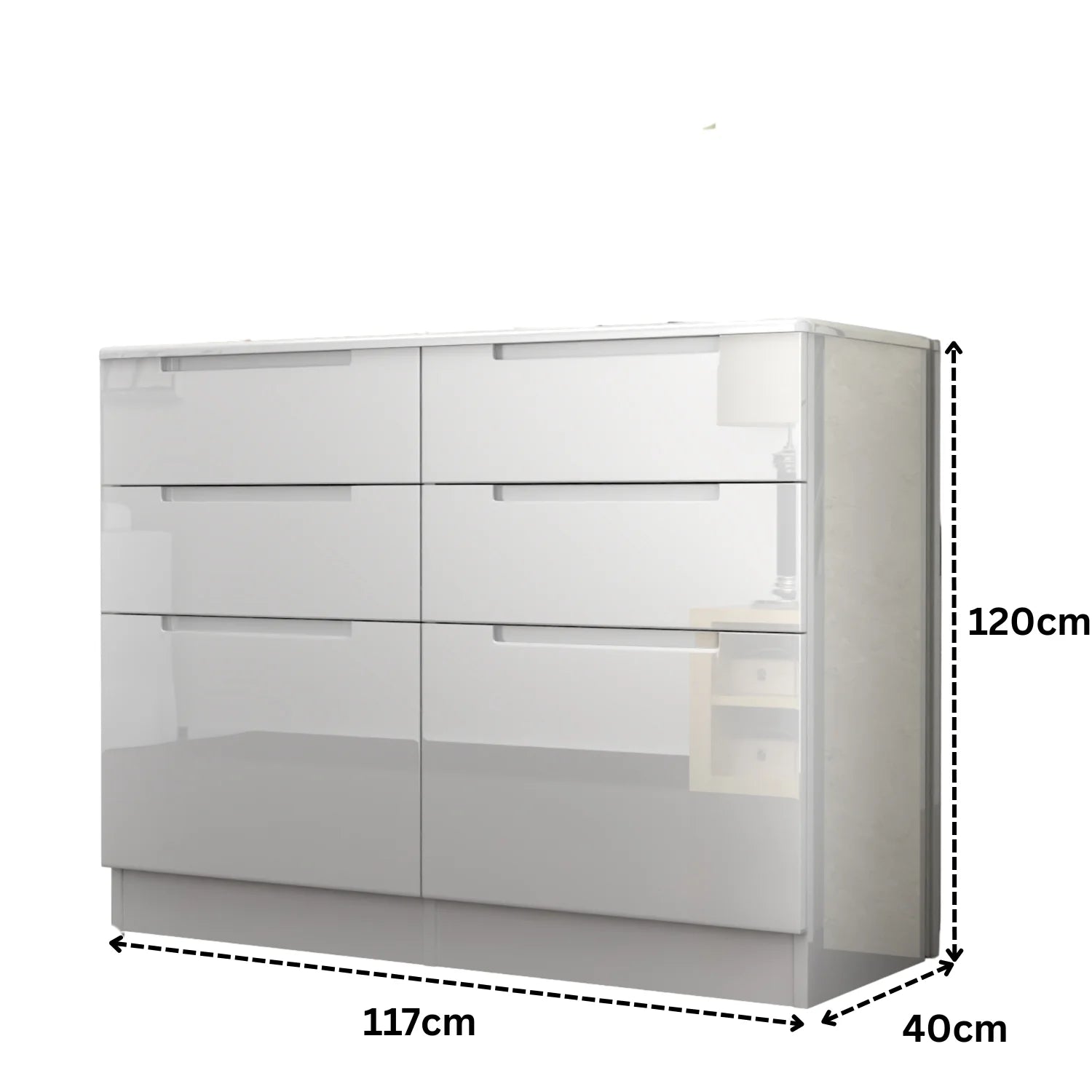 URBAN FURNISHING Modern 3+3 Chester Drawer