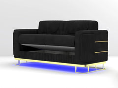 2 seater black