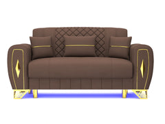 2 seater brown