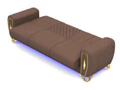 3 seater brown