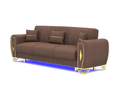 3 seater brown