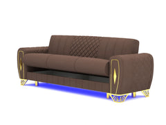 3 seater brown