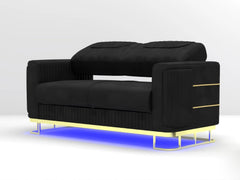 2 seater black