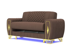 2 seater brown