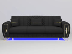 3 seater Black