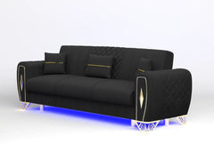 3 seater Black