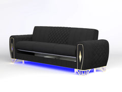 3 seater Black