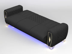 3 seater Black
