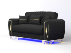 2 seater Black