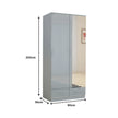 2 Doors High Gloss Wardrobe.