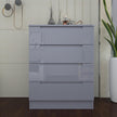 4 Tier High Gloss Chest of Drawers